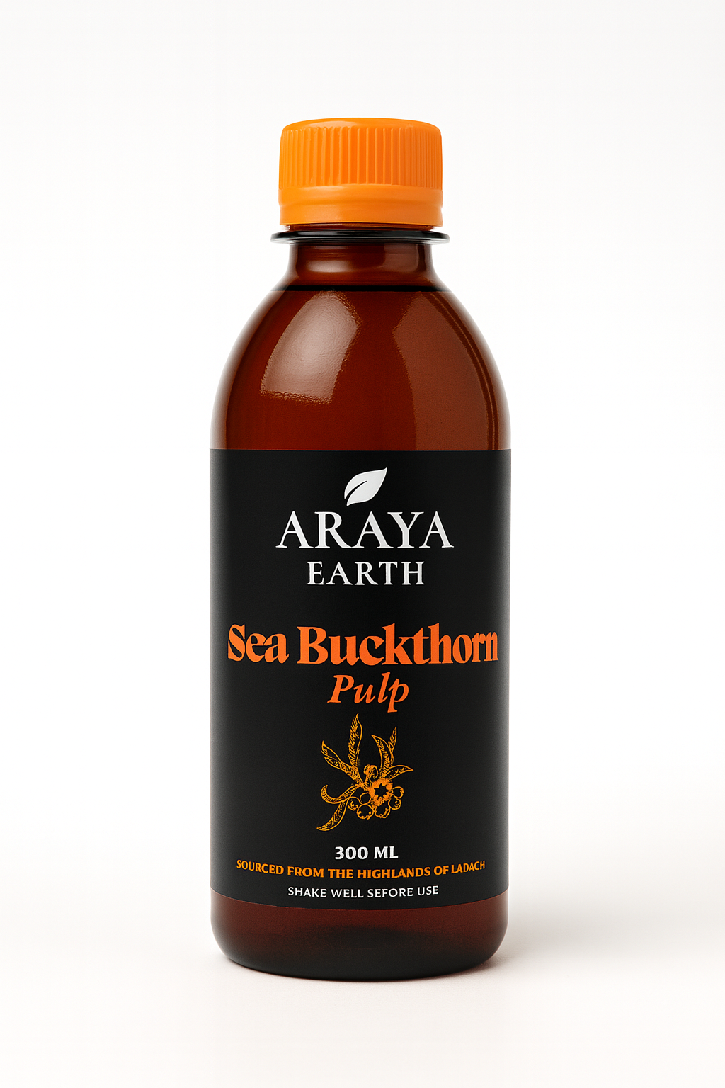 Sea Buckthorn Pulp Concentrate (300 ML) / Just ₹11 a glass - Make 60 Glasses