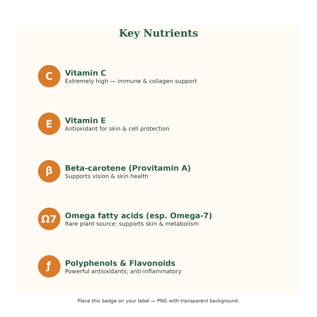 Sea Buckthorn Pulp Concentrate (300 ML) / Just ₹11 a glass - Make 60 Glasses